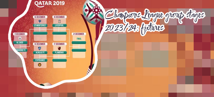 Club world cup fixtures